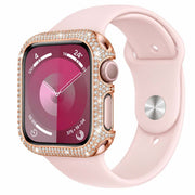 Coque de Protection Apple Watch à Strass - Finition avec Décoration Cristalline et Écran Accessible