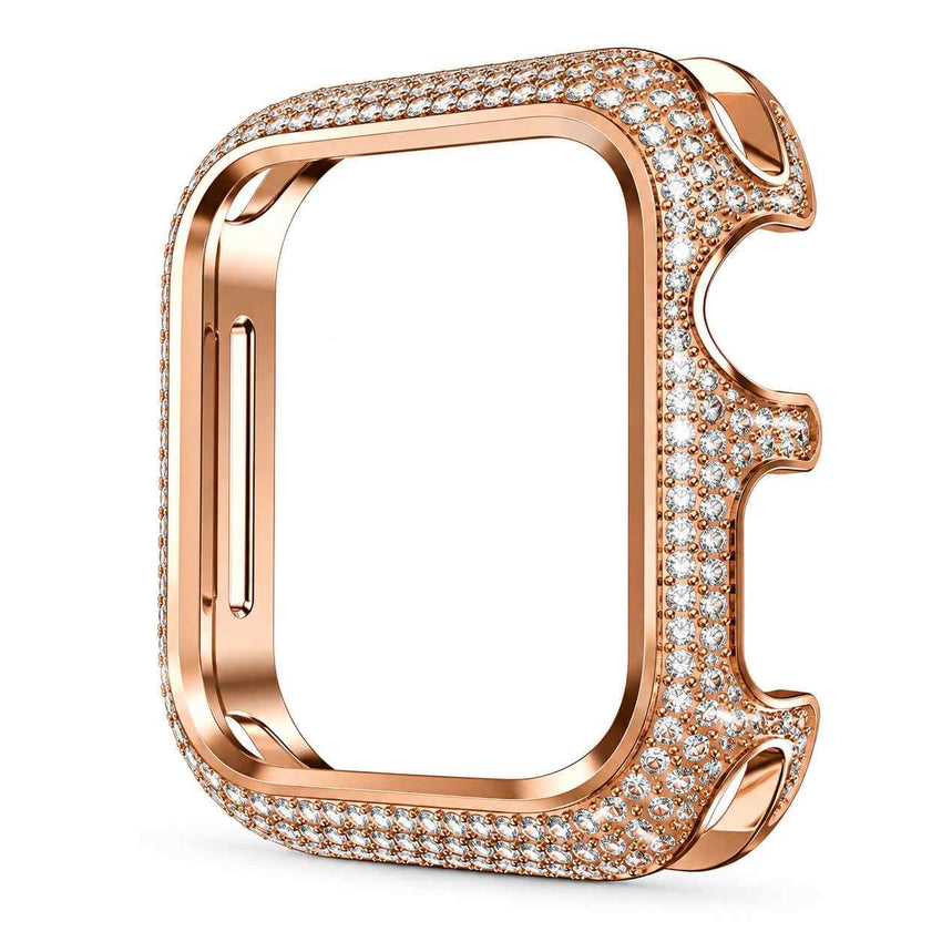 Coque de Protection Apple Watch à Strass - Finition avec Décoration Cristalline et Écran Accessible