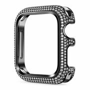 Coque de Protection Apple Watch à Strass - Finition avec Décoration Cristalline et Écran Accessible
