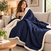 Couverture d'Hiver Imperméable - Conception Thermique Légère et Texture Douce pour Intérieur et Extérieur