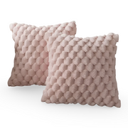 Housse de Coussin en Velours - Housse 45 × 45 cm avec Fermeture Éclair