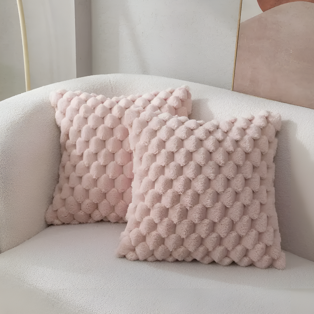 Coussin Décoratif Texturé – Coussin Doux pour Canapé ou Lit