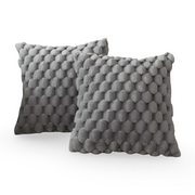 Housse de Coussin en Velours - Housse 45 × 45 cm avec Fermeture Éclair