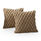 Housse de Coussin en Velours - Housse 45 × 45 cm avec Fermeture Éclair