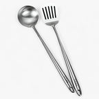 Ensemble d'Ustensiles de Cuisine en Acier Inoxydable - Ustensiles pour Cuisson et Service