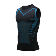 Gilet de Compression Homme - Nylon et Spandex Extensibles pour Entraînement et Superposition