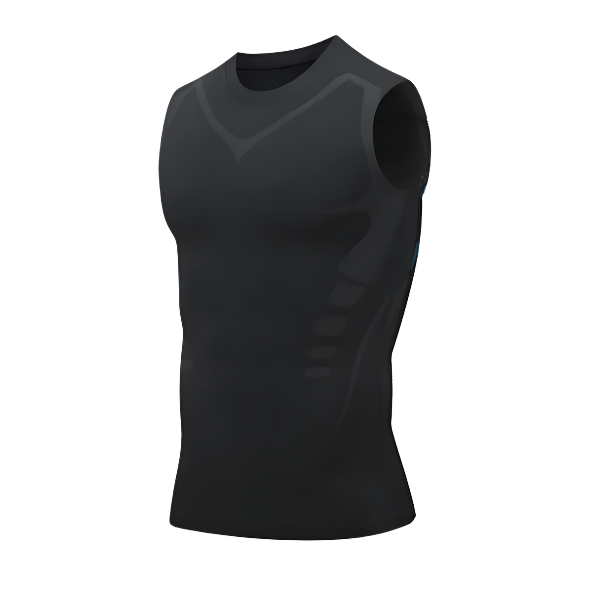 Gilet de Compression Homme - Nylon et Spandex Extensibles pour Entraînement et Superposition