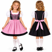 Dirndl Oktoberfest pour Fille - Tablier avec Laçage Décoratif à l'Avant
