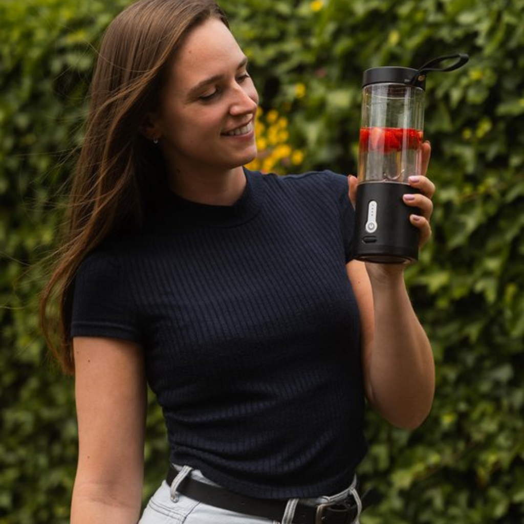 Mixeur à Smoothie Portable avec 6 Lames en Acier Inoxydable - Mixeur Rechargeable USB de 530 ml
