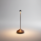 Lampe de Table LED Sans Fil - Éclairage Dimmable Rechargeable USB en Aluminium et Polycarbonate