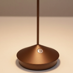 Lampe de Table LED Sans Fil - Éclairage Dimmable Rechargeable USB en Aluminium et Polycarbonate