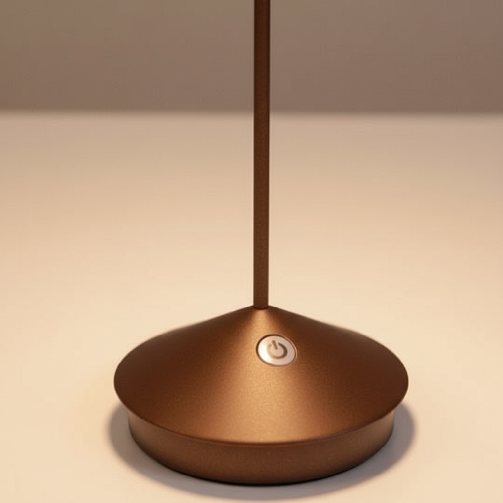 Lampe de Table LED Sans Fil - Éclairage Dimmable Rechargeable USB en Aluminium et Polycarbonate