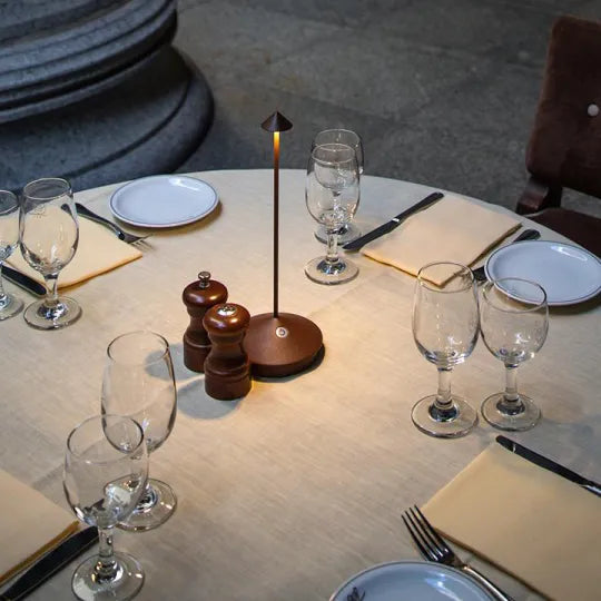 Lampe de Table LED Sans Fil - Éclairage Dimmable Rechargeable USB en Aluminium et Polycarbonate