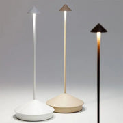 Lampe de Table LED Sans Fil - Éclairage Dimmable Rechargeable USB en Aluminium et Polycarbonate