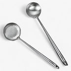 Ensemble d'Ustensiles de Cuisine en Acier Inoxydable - Ustensiles pour Cuisson et Service