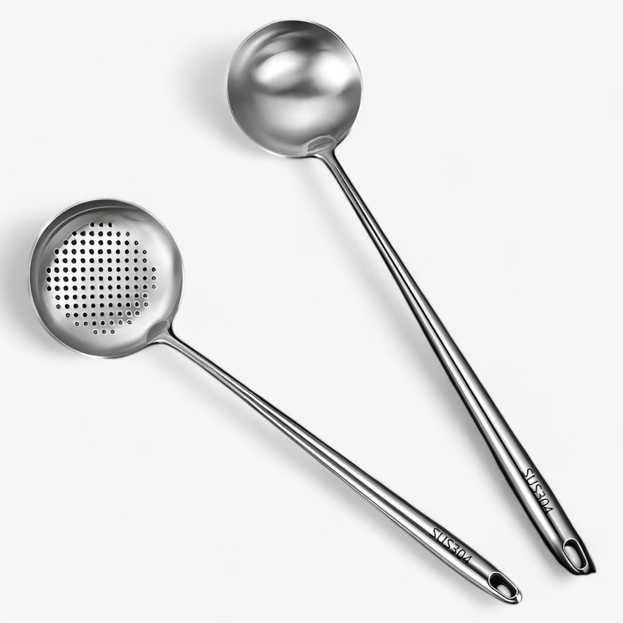 Ensemble d'Ustensiles de Cuisine en Acier Inoxydable - Ustensiles pour Cuisson et Service