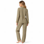 Ensemble de Nuit en Coton - Motif Tournesol avec Col à Revers