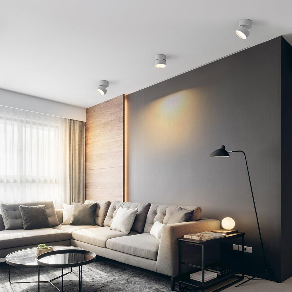 Lampe de Plafond LED en Saillie - Plafonnier 30 cm avec Diffuseur Mat