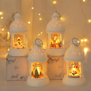 Lanterne LED de Noël - Éclairage Décoratif à Batterie de 20 cm
