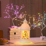 Lanterne LED de Noël - Éclairage Décoratif à Batterie de 20 cm