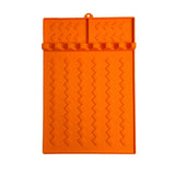 Tapis Flexible en Silicone pour Ustensiles - Repose-Outils Texturé avec Bord Surélevé Anti-Gouttes