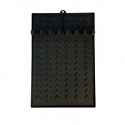 Tapis Flexible en Silicone pour Ustensiles - Repose-Outils Texturé avec Bord Surélevé Anti-Gouttes