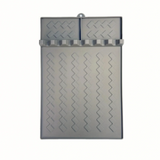 Tapis Flexible en Silicone pour Ustensiles - Repose-Outils Texturé avec Bord Surélevé Anti-Gouttes