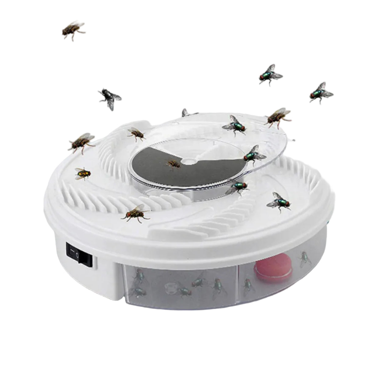 Piège à Mouches - Piège à Insectes Silencieux Sans Produits Chimiques avec Système d'Appât