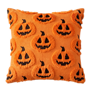 Housse de Coussin Halloween - Motif Fantôme & Citrouille en Polyester-Coton pour Canapé
