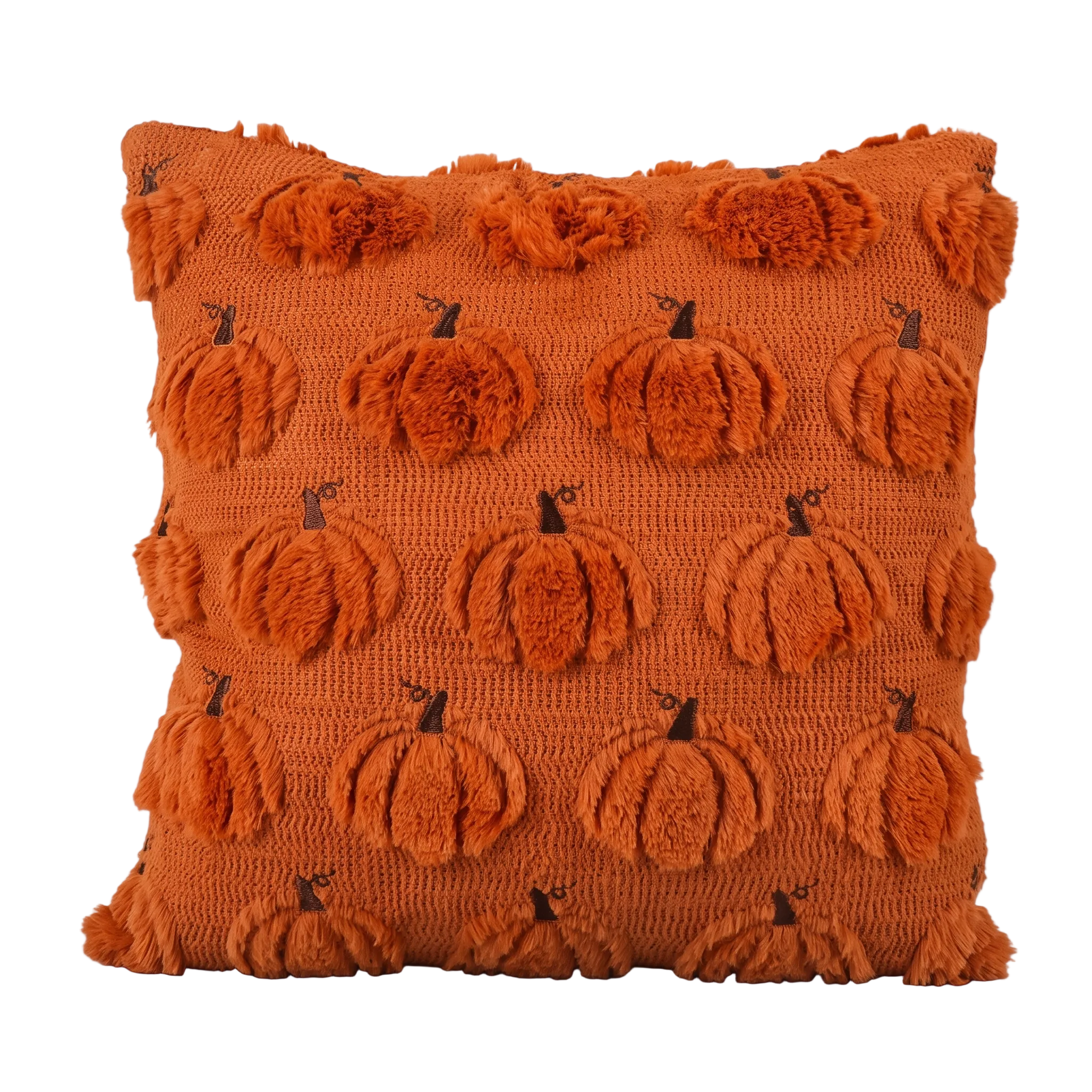 Housse de Coussin Halloween - Motif Fantôme & Citrouille en Polyester-Coton pour Canapé