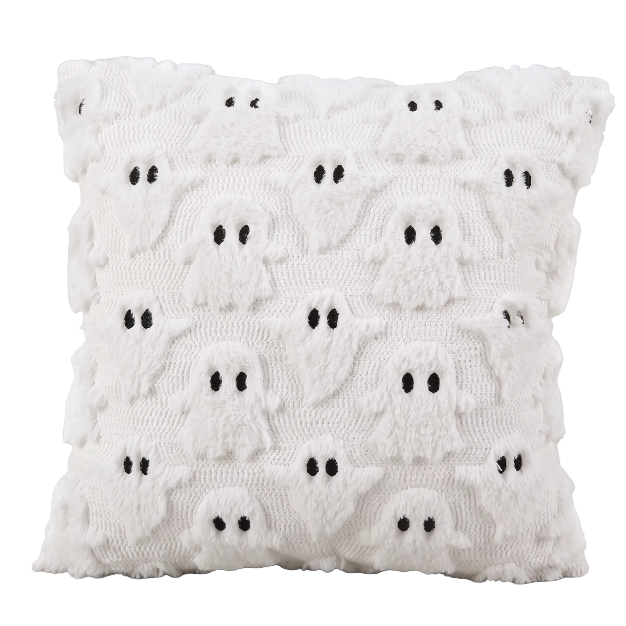 Housse de Coussin Halloween - Motif Fantôme & Citrouille en Polyester-Coton pour Canapé