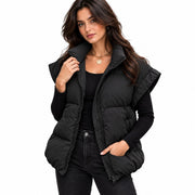 Gilet Sans Manches pour Femme - Coupe Décontractée avec Poches Latérales