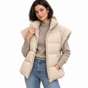 Gilet Sans Manches pour Femme - Coupe Décontractée avec Poches Latérales