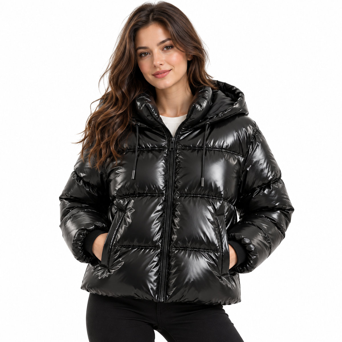 Veste à Capuche Femme en Coton - Design Inspiré de l'Anorak pour l'Hiver