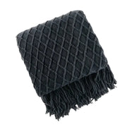 Plaid en Mélange de Cachemire Style Nordique - Couverture Décorative pour Canapé et Lit
