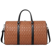 Sac Week-End Homme en Cuir Véritable - Bandoulière Réglable et Poches Multiples