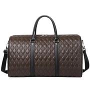 Sac Week-End Homme en Cuir Véritable - Bandoulière Réglable et Poches Multiples