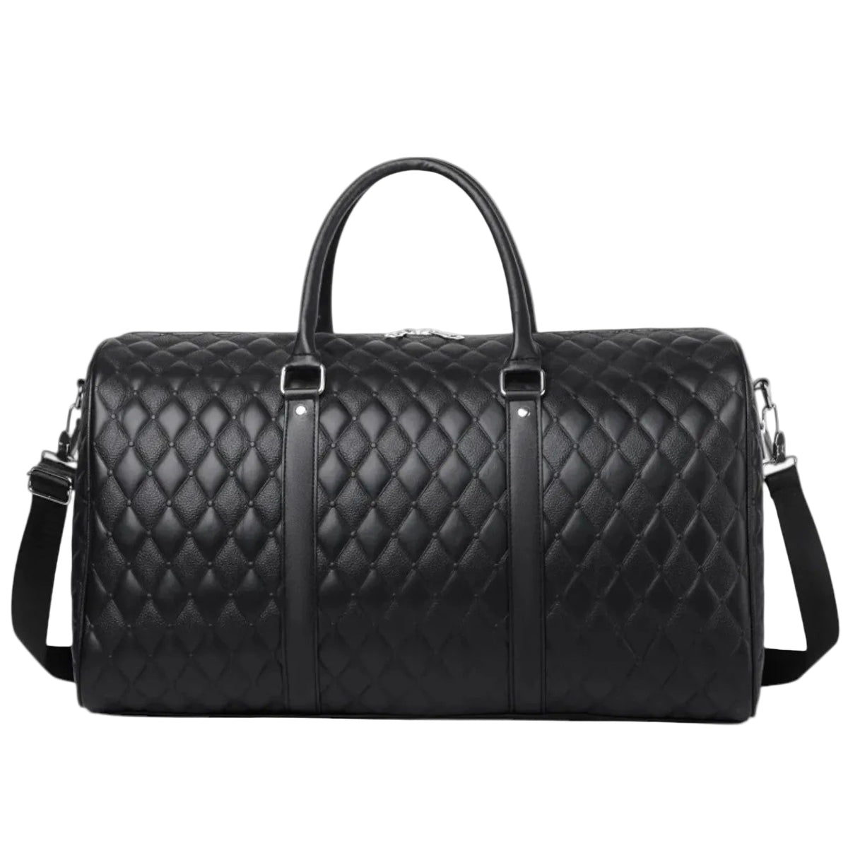 Sac Week-End Homme en Cuir Véritable - Bandoulière Réglable et Poches Multiples