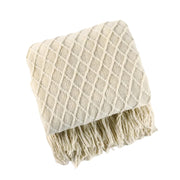 Plaid en Mélange de Cachemire Style Nordique - Couverture Décorative pour Canapé et Lit