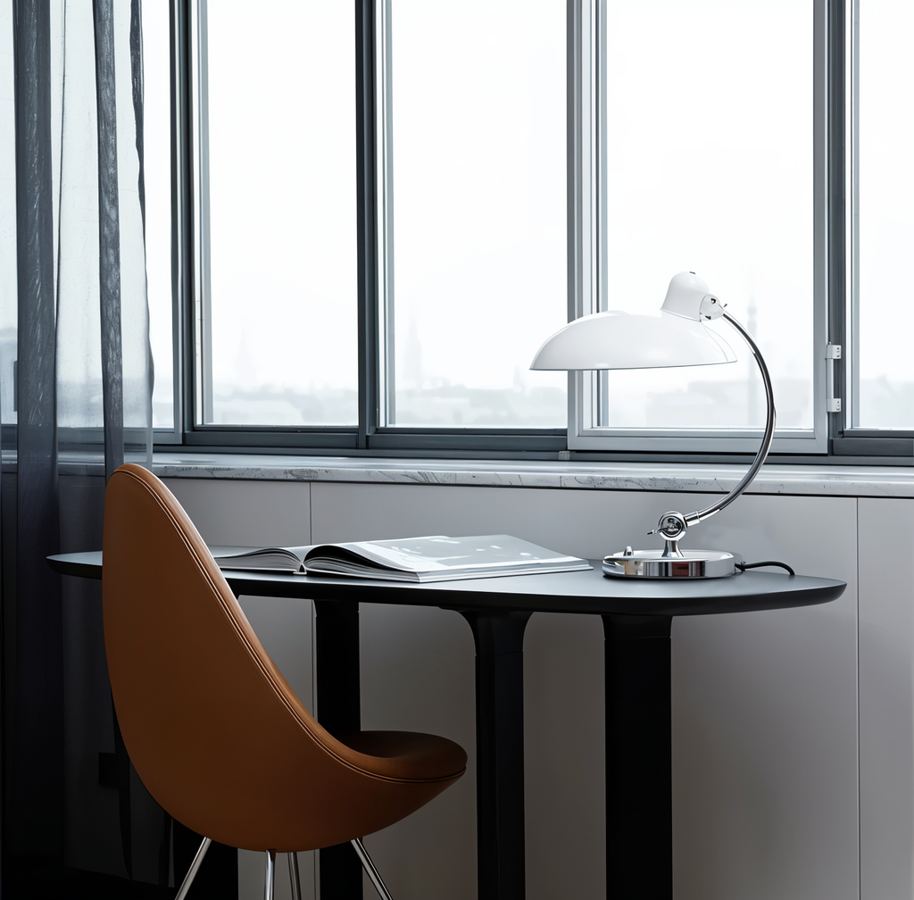 Lampe de Bureau Réglable en Fer - Lampe de Table Compatible E27