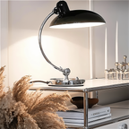 Lampe de Bureau Réglable en Fer - Lampe de Table Compatible E27