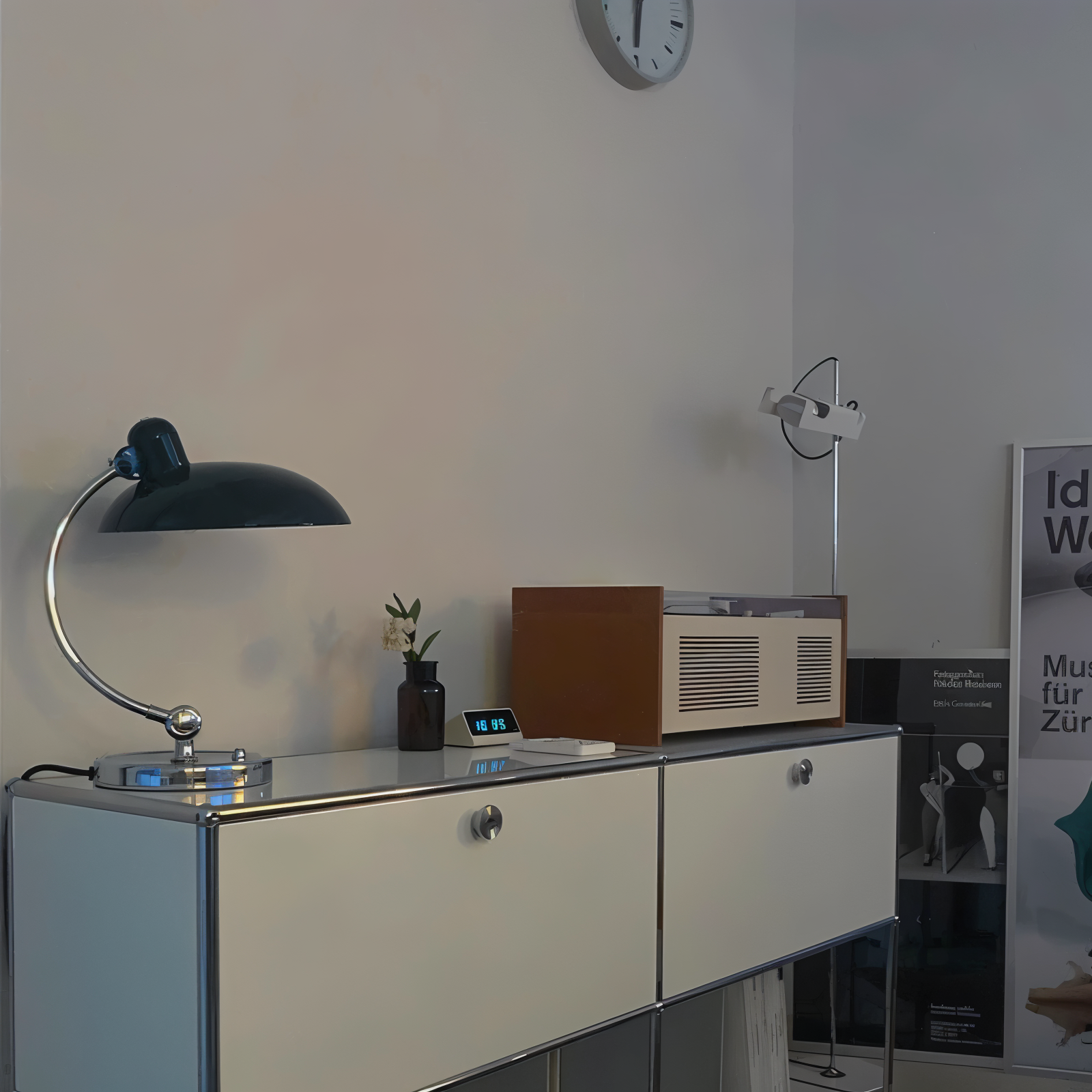 Lampe de Bureau Réglable en Fer - Lampe de Table Compatible E27