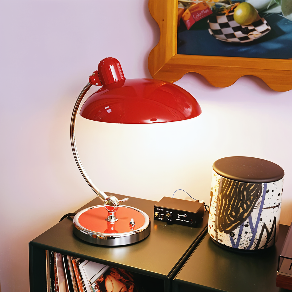 Lampe de Bureau Réglable en Fer - Lampe de Table Compatible E27