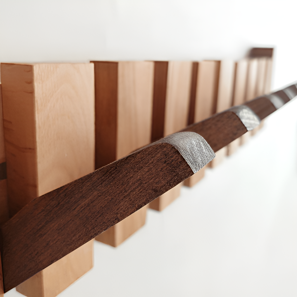 Porte-Manteau Pliable En Bois Pour Mur - Rangement Murale Avec 4, 6 Ou 8 Crochets