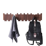 Porte-Manteau Pliable En Bois Pour Mur - Rangement Murale Avec 4, 6 Ou 8 Crochets