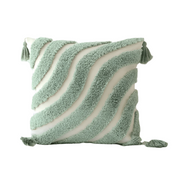 Housse de Coussin Décorative - Mélange de Coton avec Motifs Géométriques