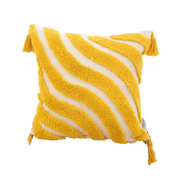 Housse de Coussin Décorative - Mélange de Coton avec Motifs Géométriques