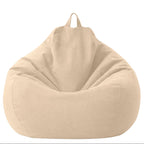 Housse de Bean Bag en Polyester - Housse de Fauteuil à Soin Amovible et Lavable