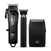 Set de Toilettage 3-en-1 Cheveux & Barbe - Recharge USB avec Batterie 2600 mAh