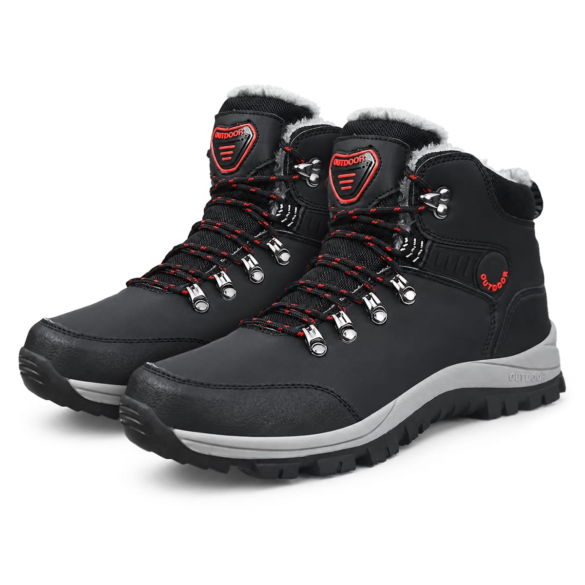 Bottes d'Hiver Doublées - Tige Déperlante avec Semelle Profilée TPR